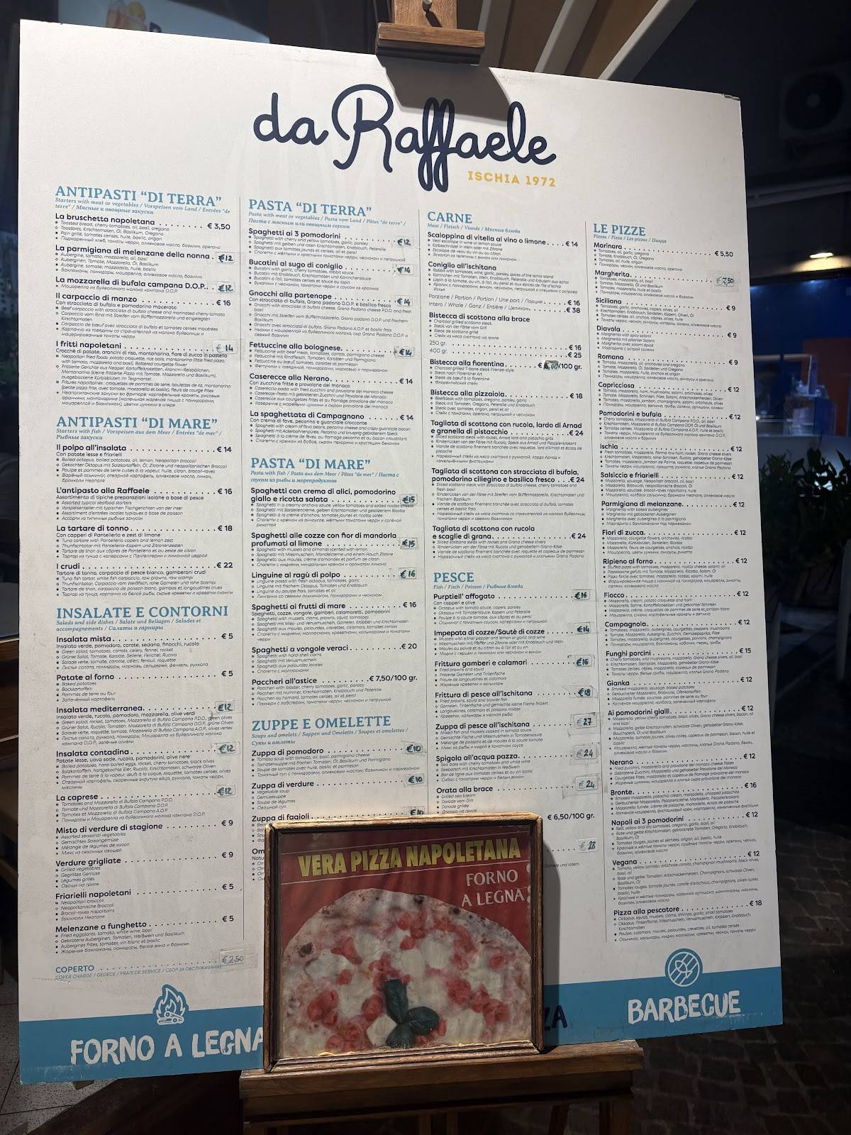 Ristorante Pizzeria da Raffaele меню