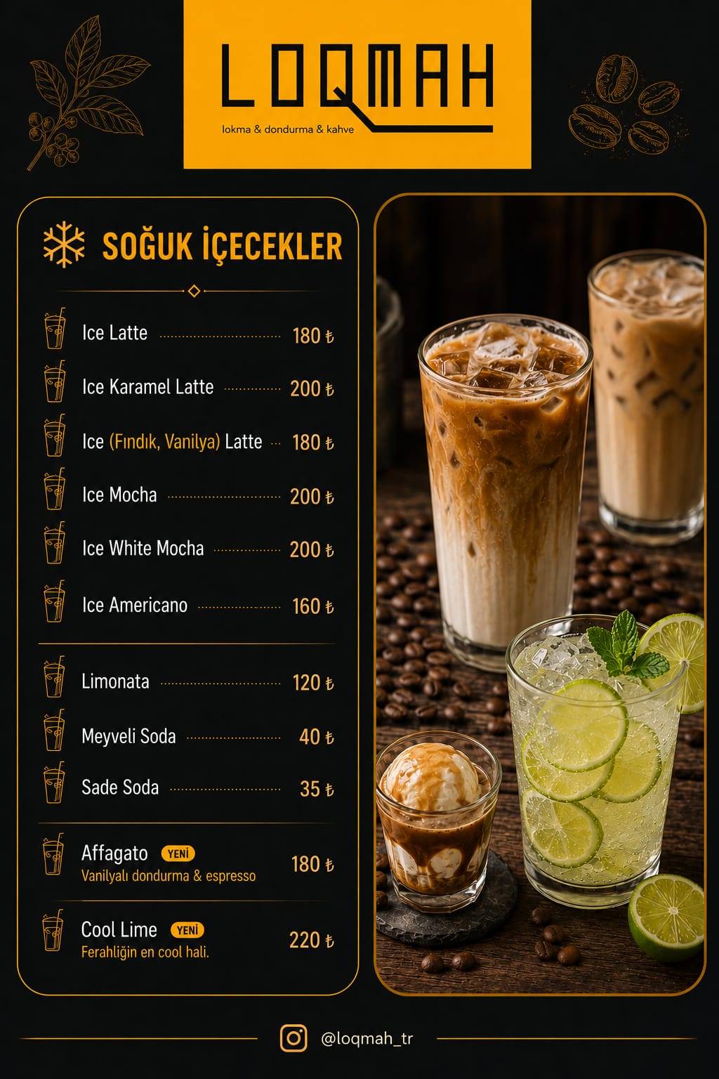 LOQMAH меню