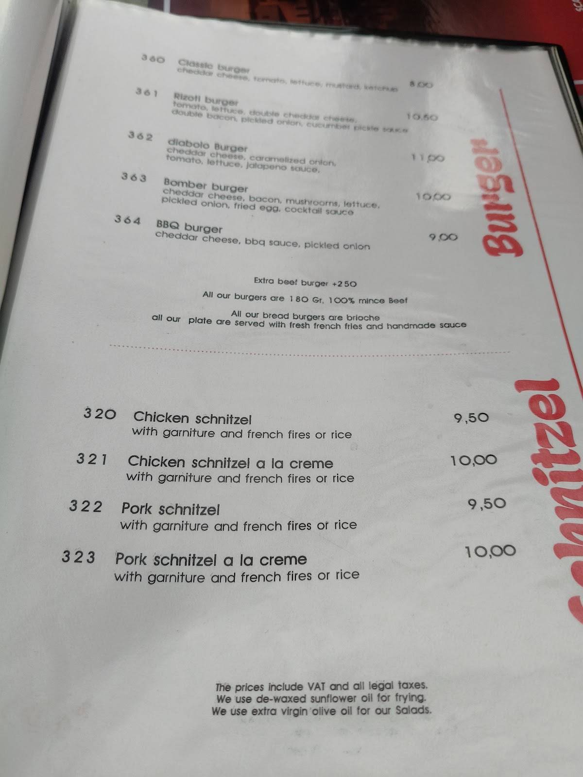 Rizoti Grill & Pizza Rethymno меню