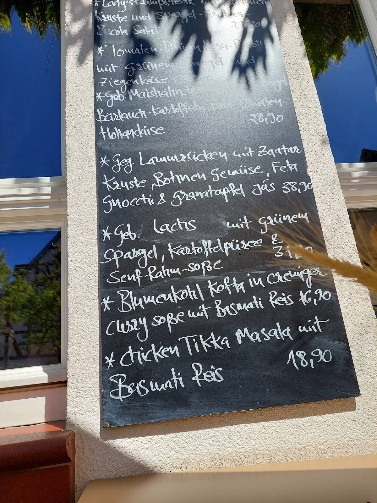 Röderstein – Restaurant меню