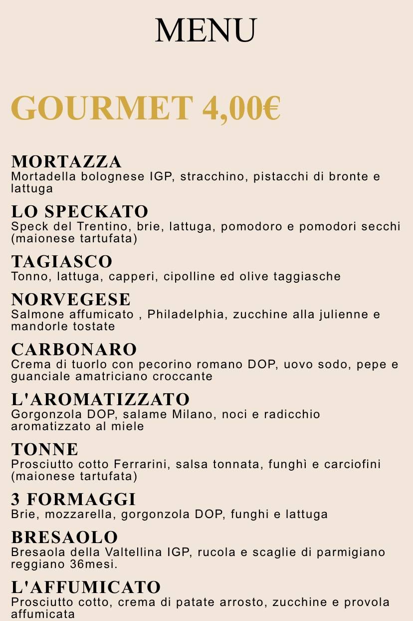 Tragourmet меню
