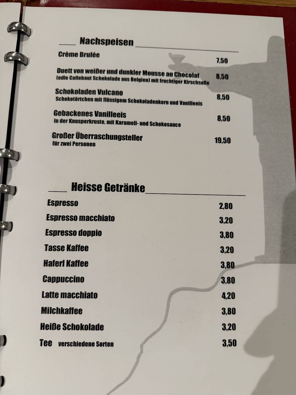 Restaurant Coppa Brazil меню