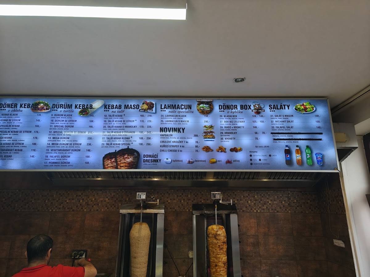 Rudná Kebab меню