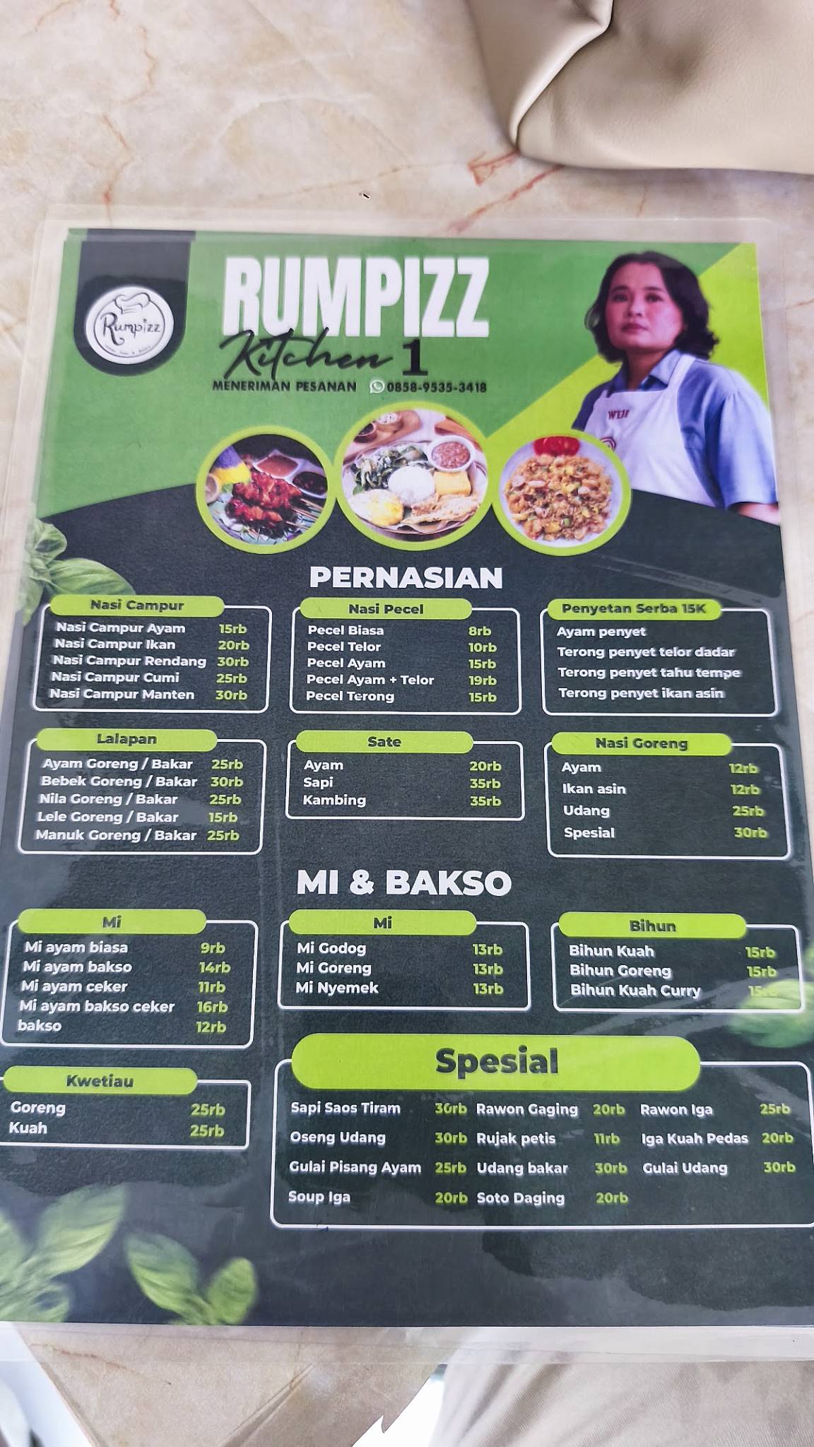 Rumpizz Kitchen меню