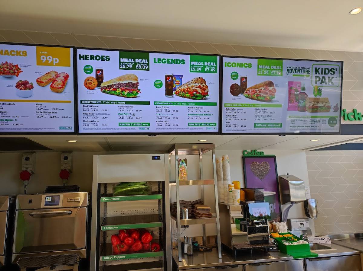 Subway Murdishaw меню