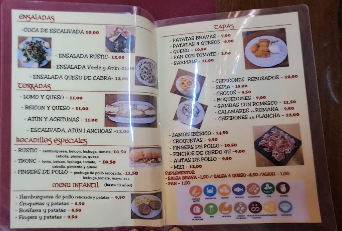 Rústic Bar меню