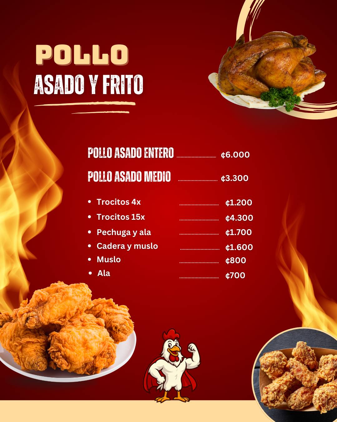 SUPER POLLO LA RITA меню