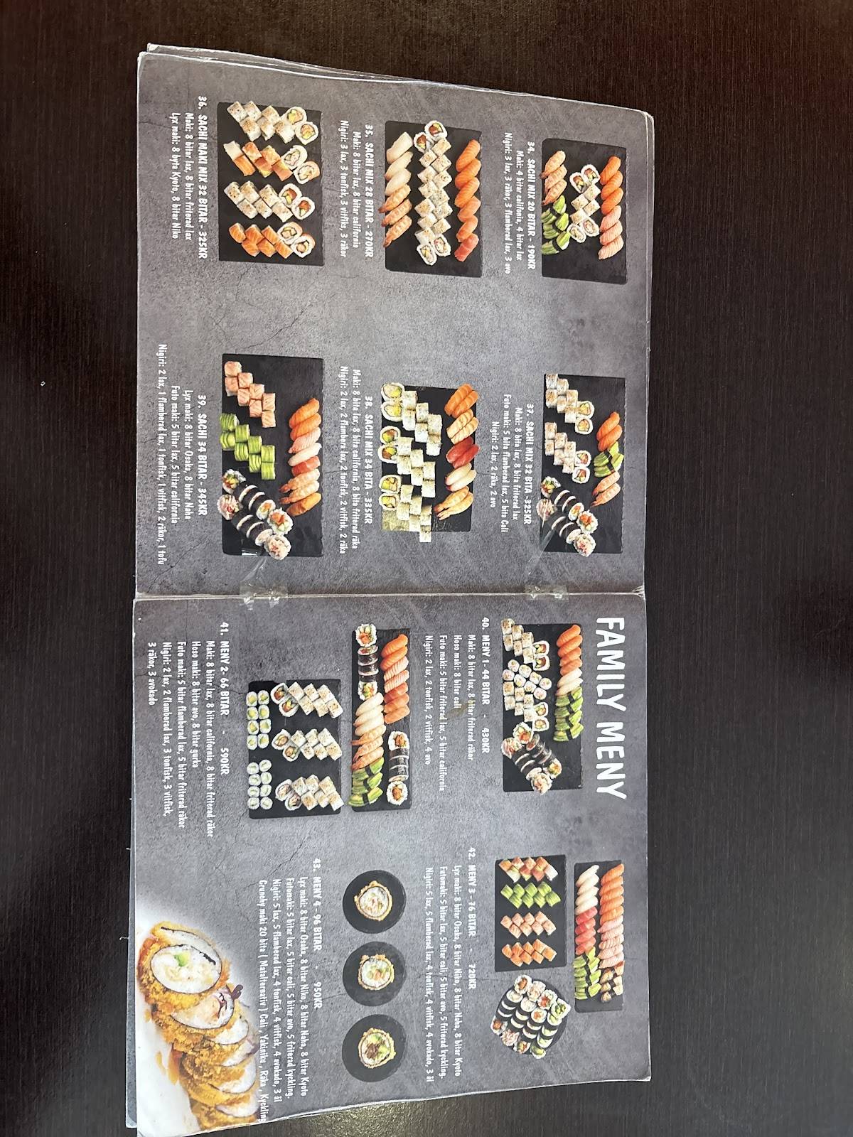Sachi Sushi меню