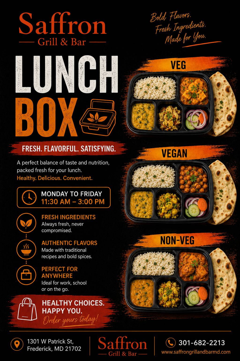Saffron Grill & Bar меню