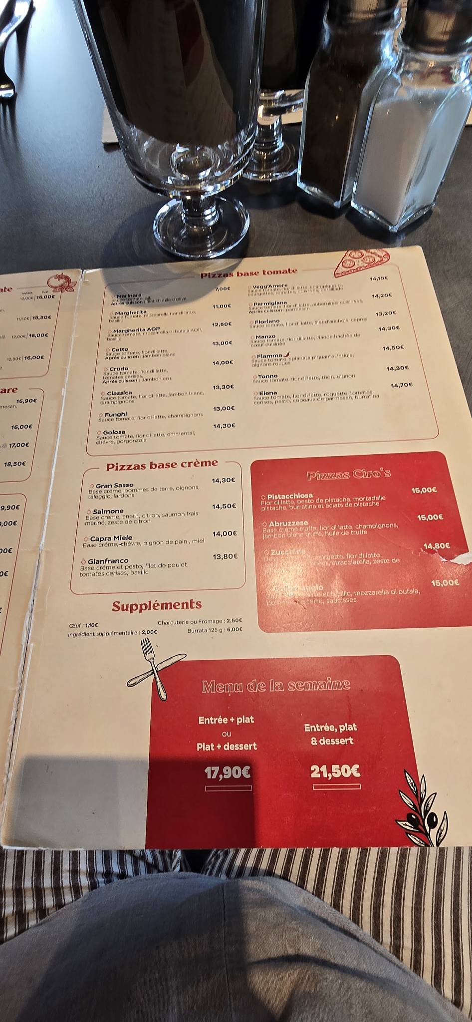 CIRO Ristorante меню