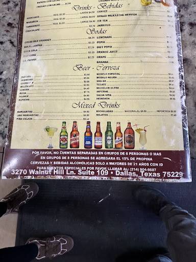 Santa Rosa Restaurante меню