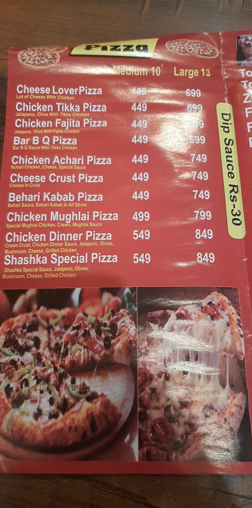 Shashka Restaurant меню