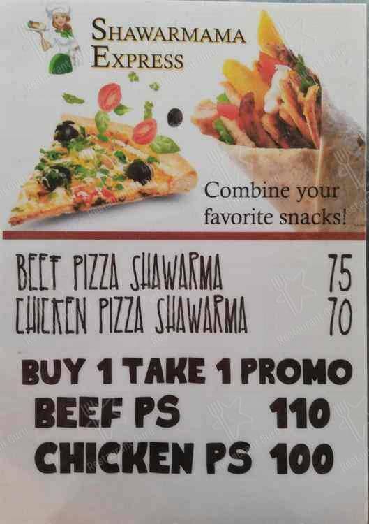 Shawarma меню