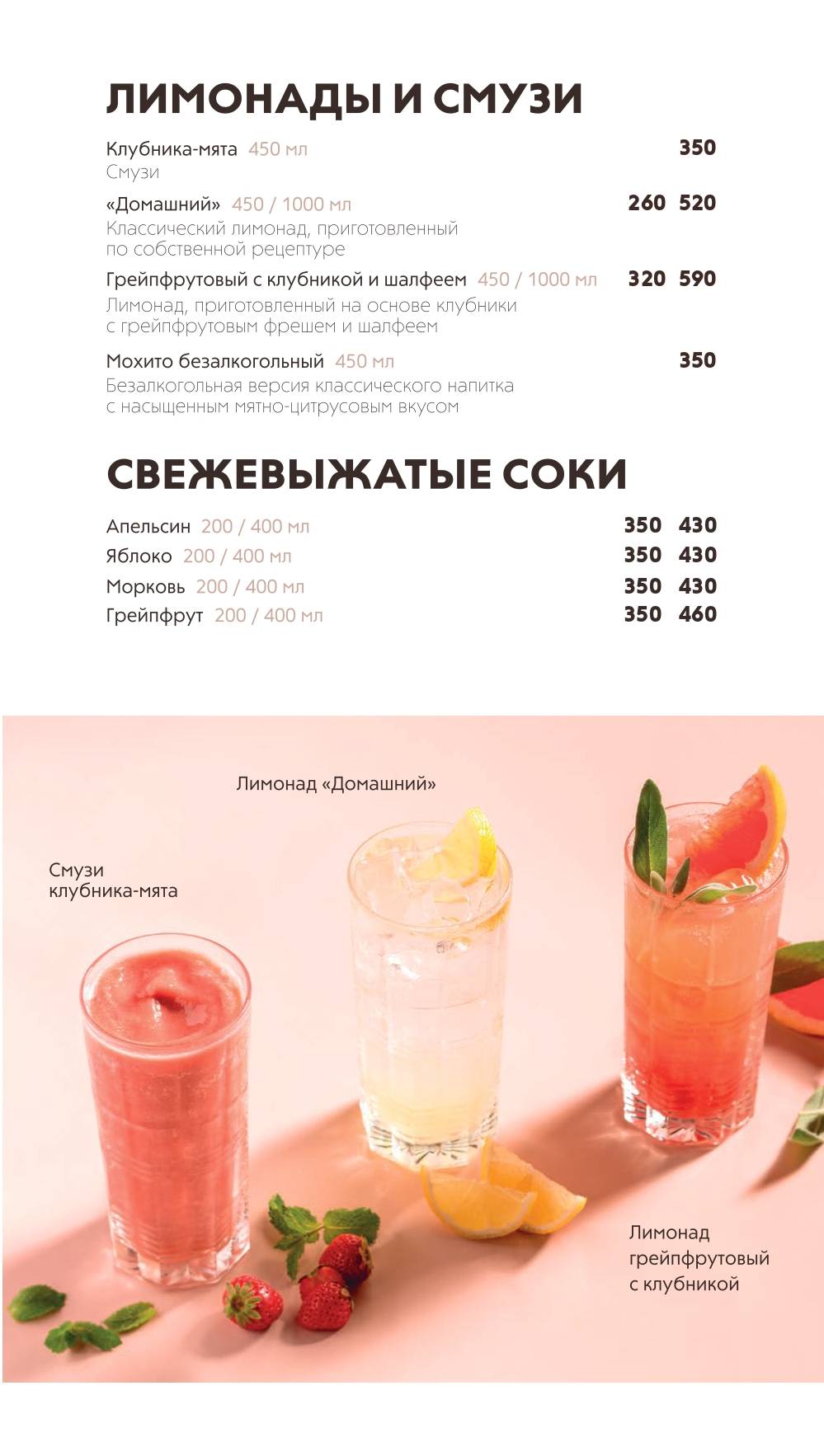 Шоколадница меню