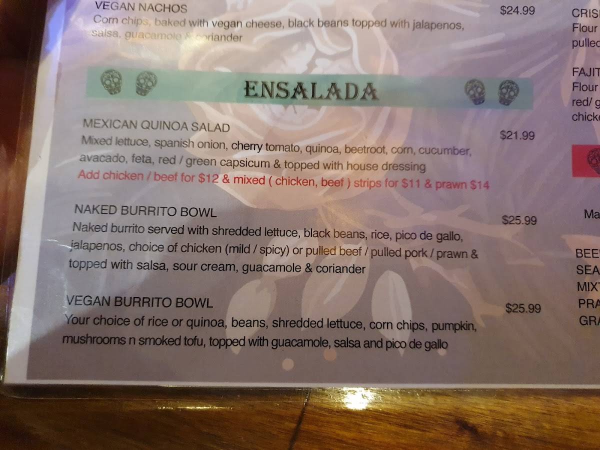 Sol Agave меню