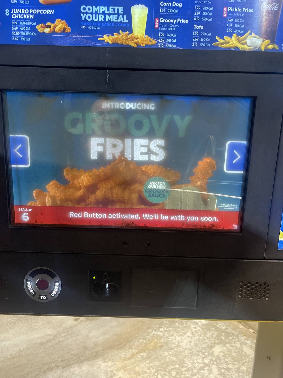 Sonic Drive-In меню