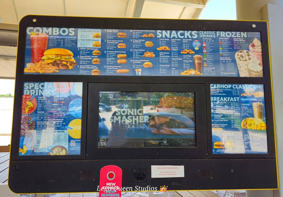 Sonic Drive-In меню
