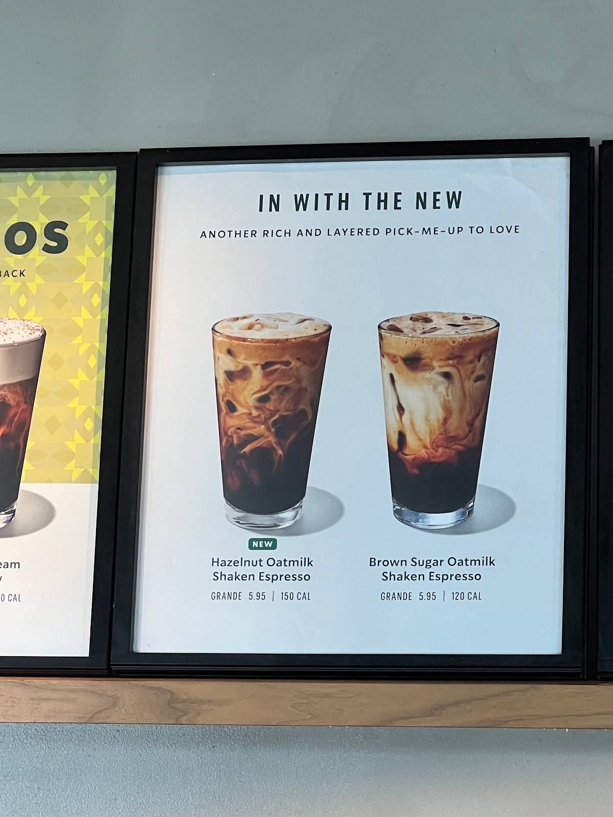 Starbucks меню