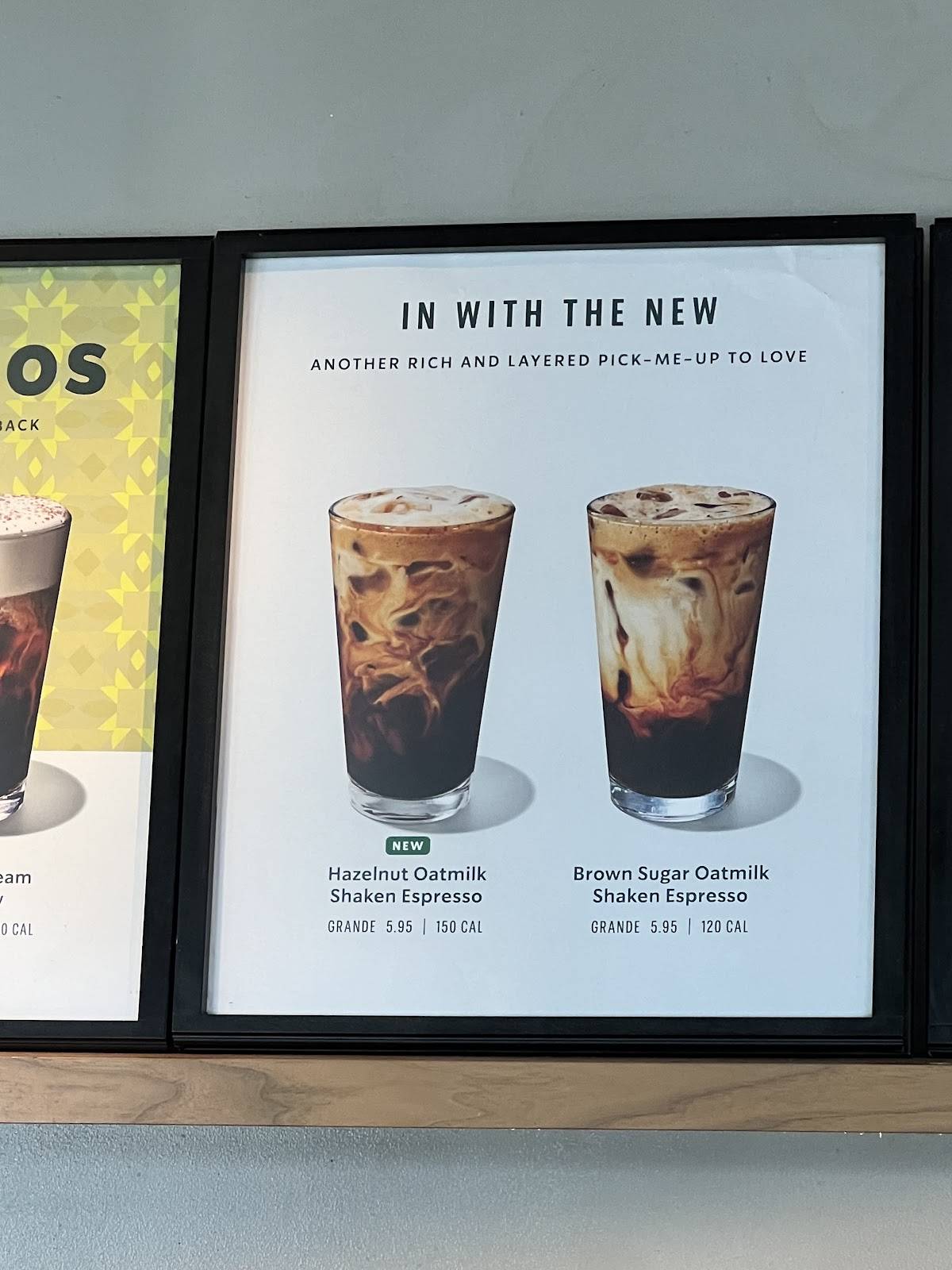 Starbucks меню