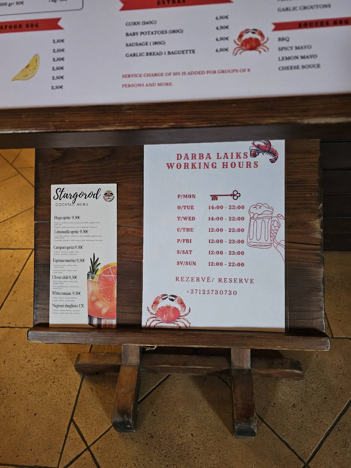 Stargorod Riga - Local brewery меню