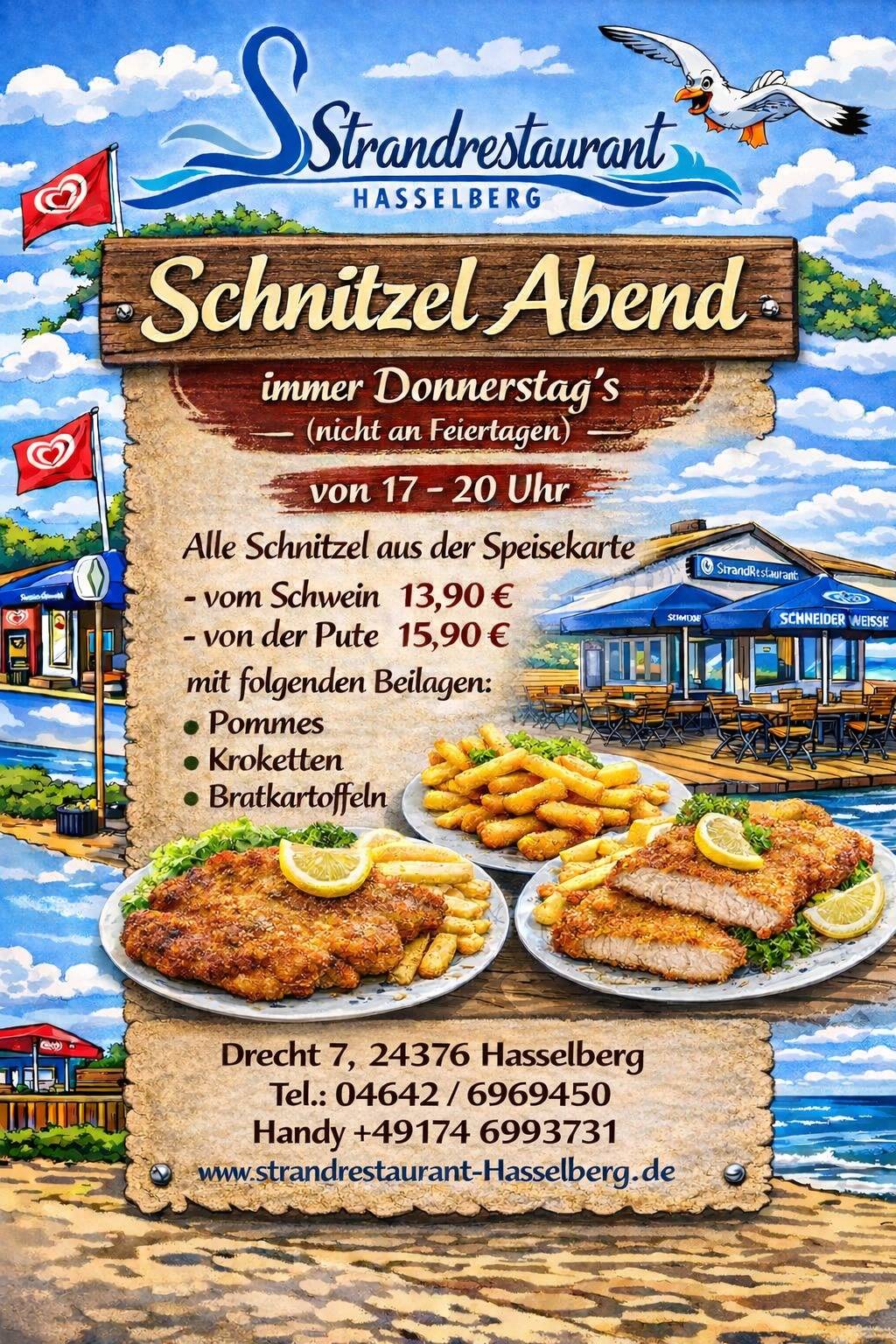 Strandrestaurant Hasselberg меню
