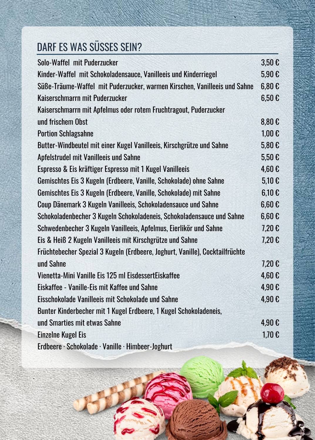 Strandrestaurant Hasselberg меню