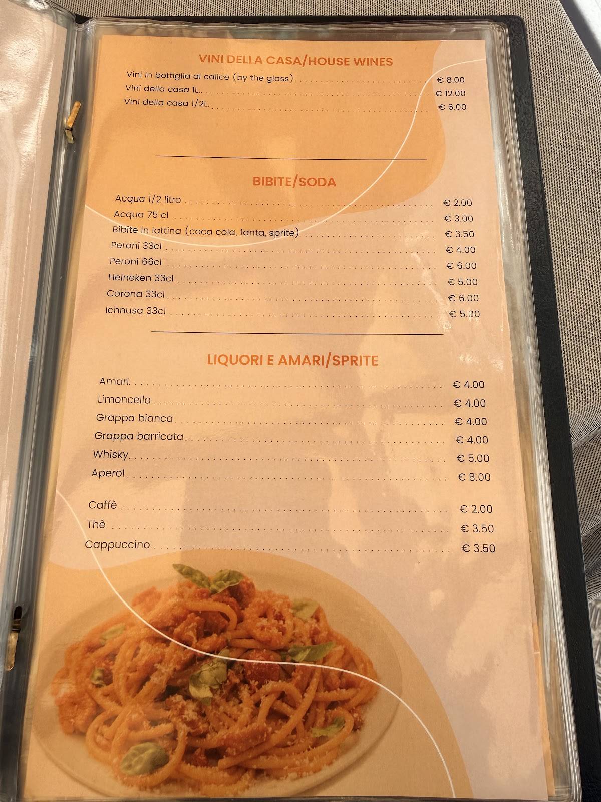 Su e Giù меню