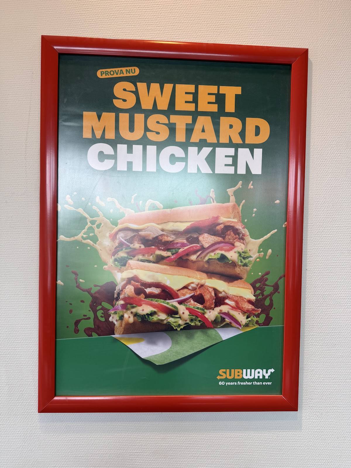 Subway меню