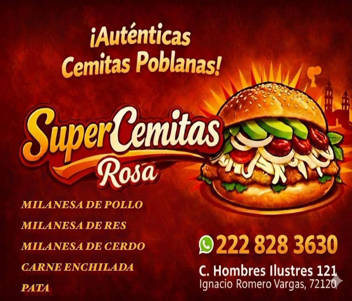 SuperCemitas Rosa меню
