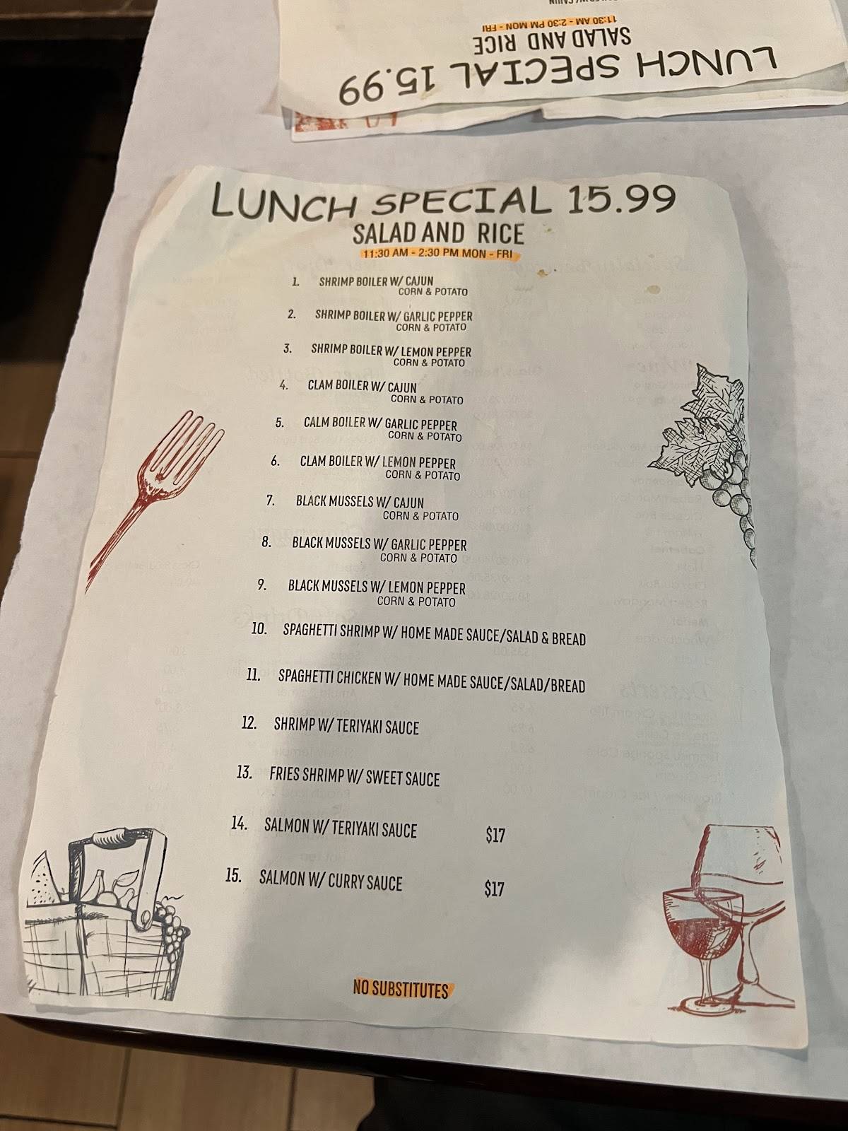 Sweet Basil Thai Bistro меню