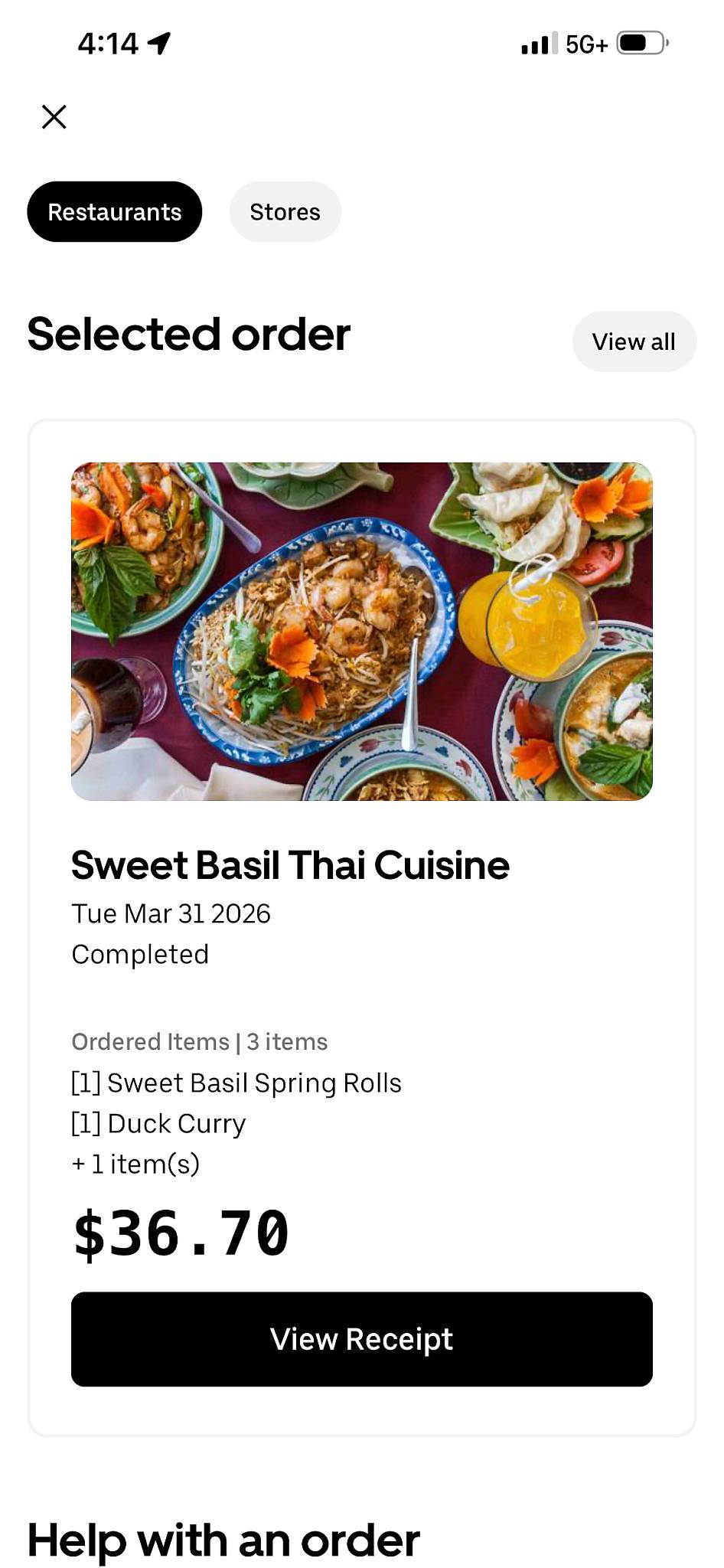 Sweet Basil Thai Cuisine меню