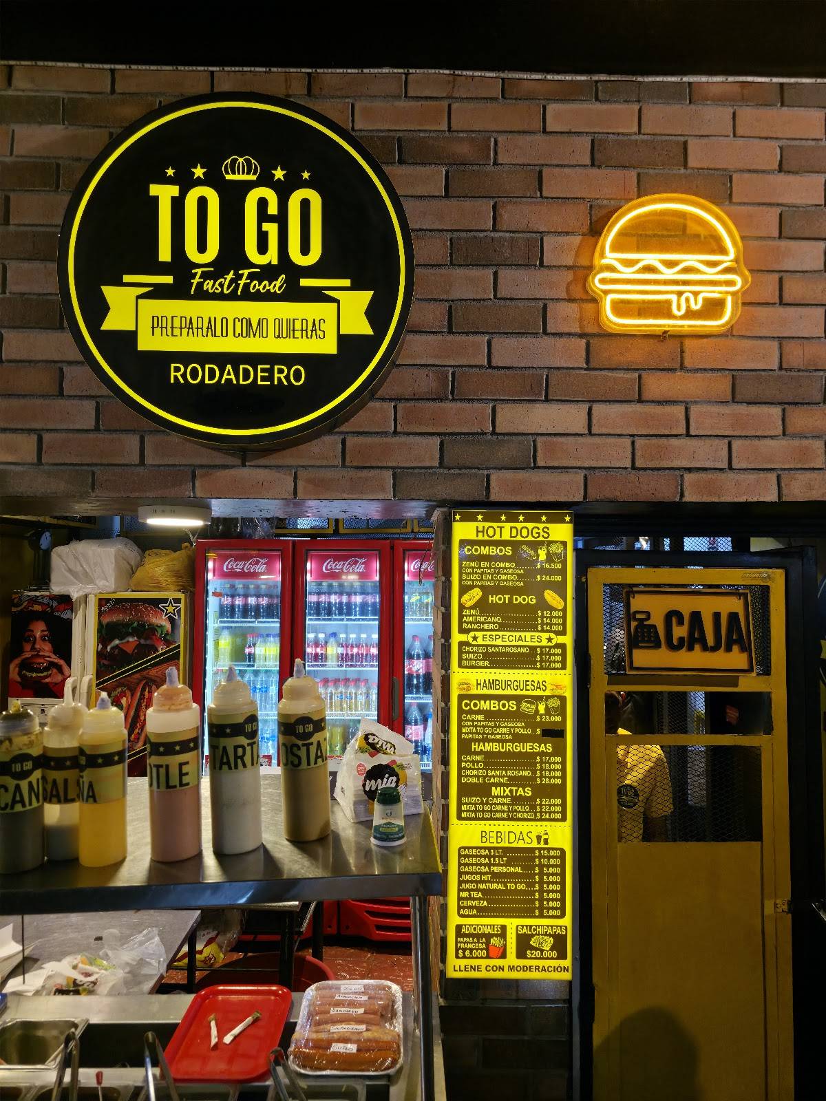 TOGO RODADERO GEÑA меню