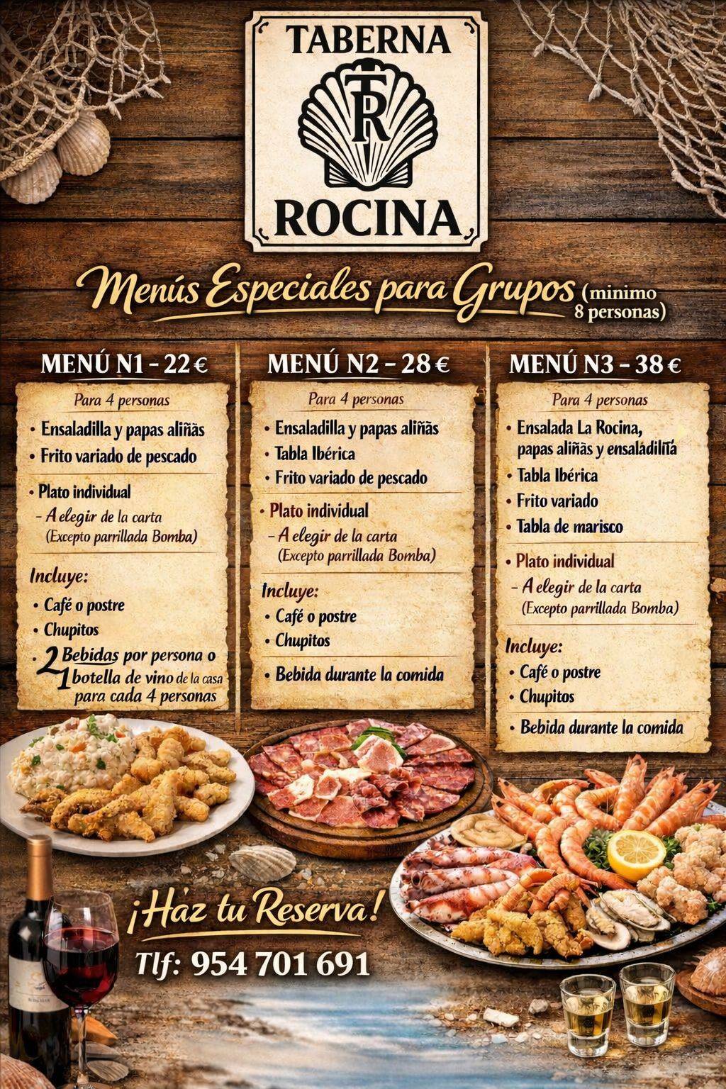 Taberna Rocina меню