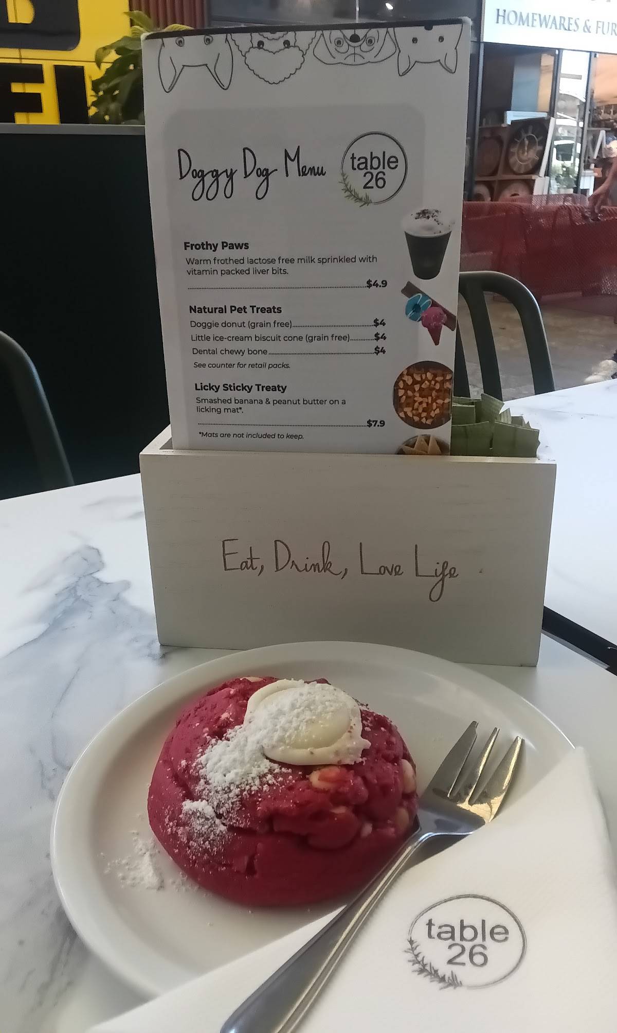 Table 26 Springfield меню