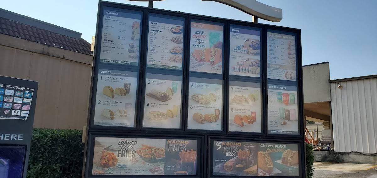 Taco Bell меню