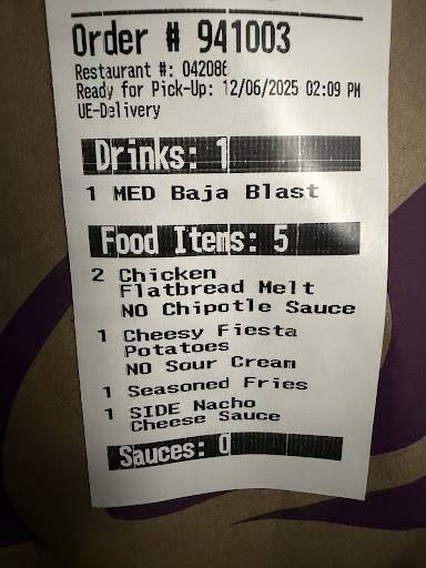 Taco Bell меню