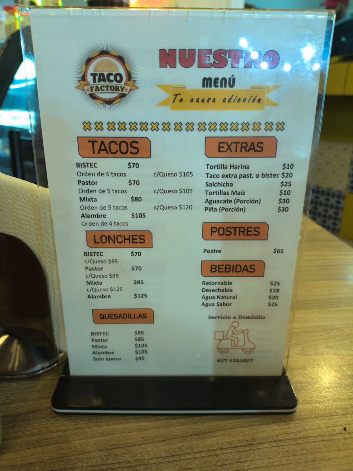 Taco Factory меню