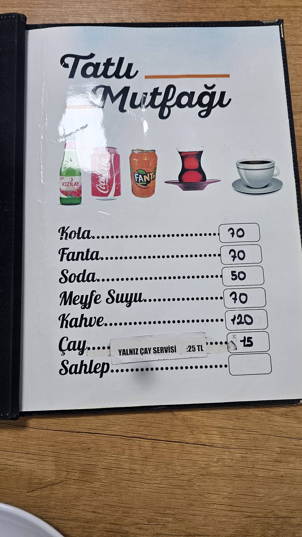 Tatlı Mutfağı меню