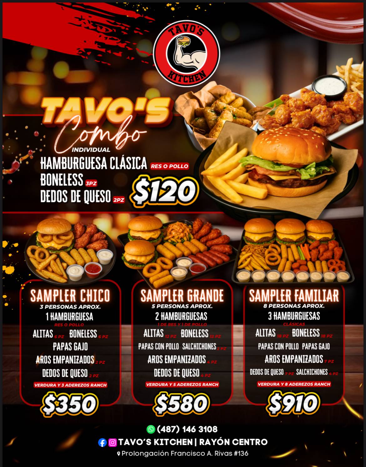 Tavo's kitchen меню