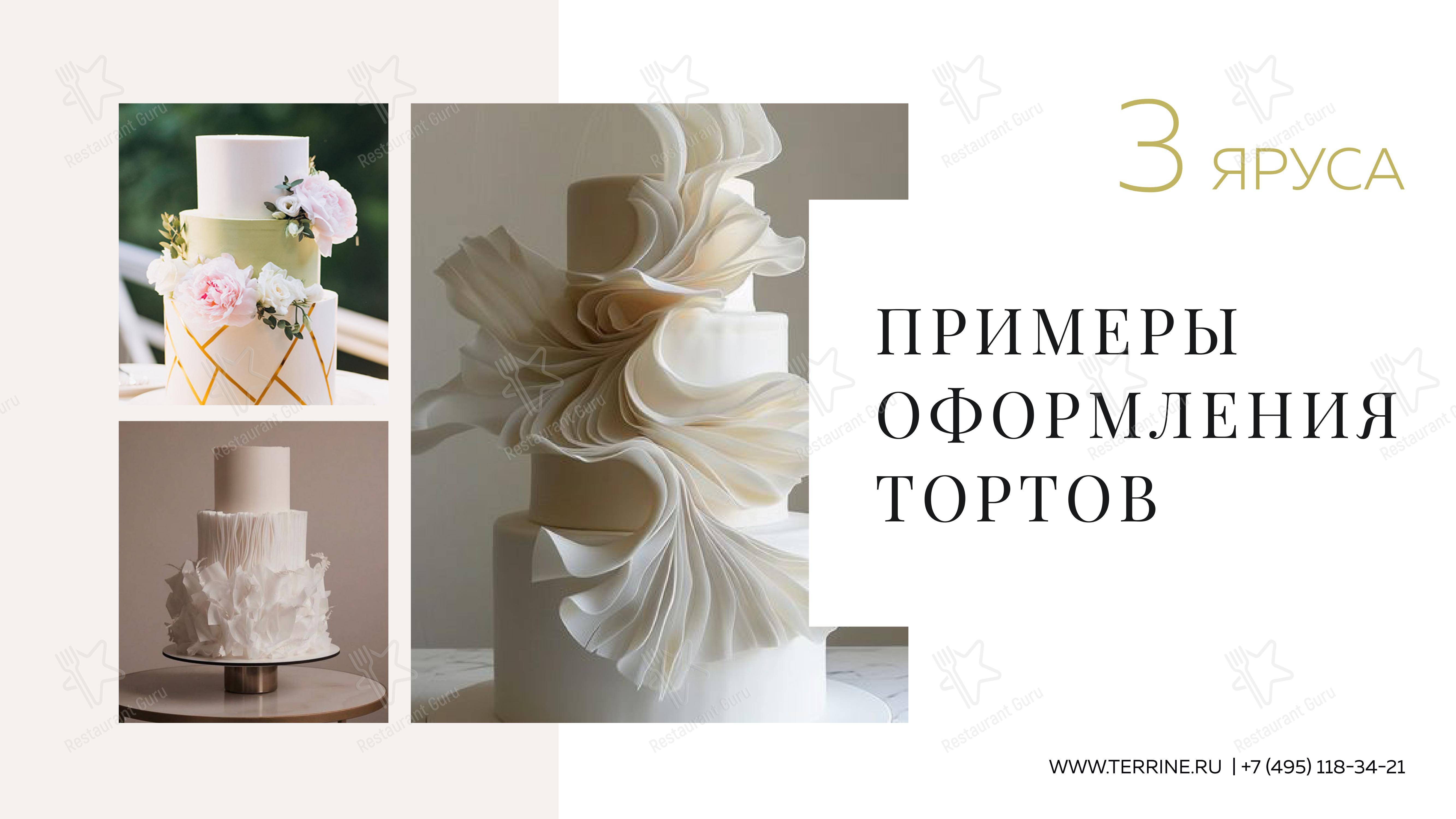 Меню напитков ресторана Террин