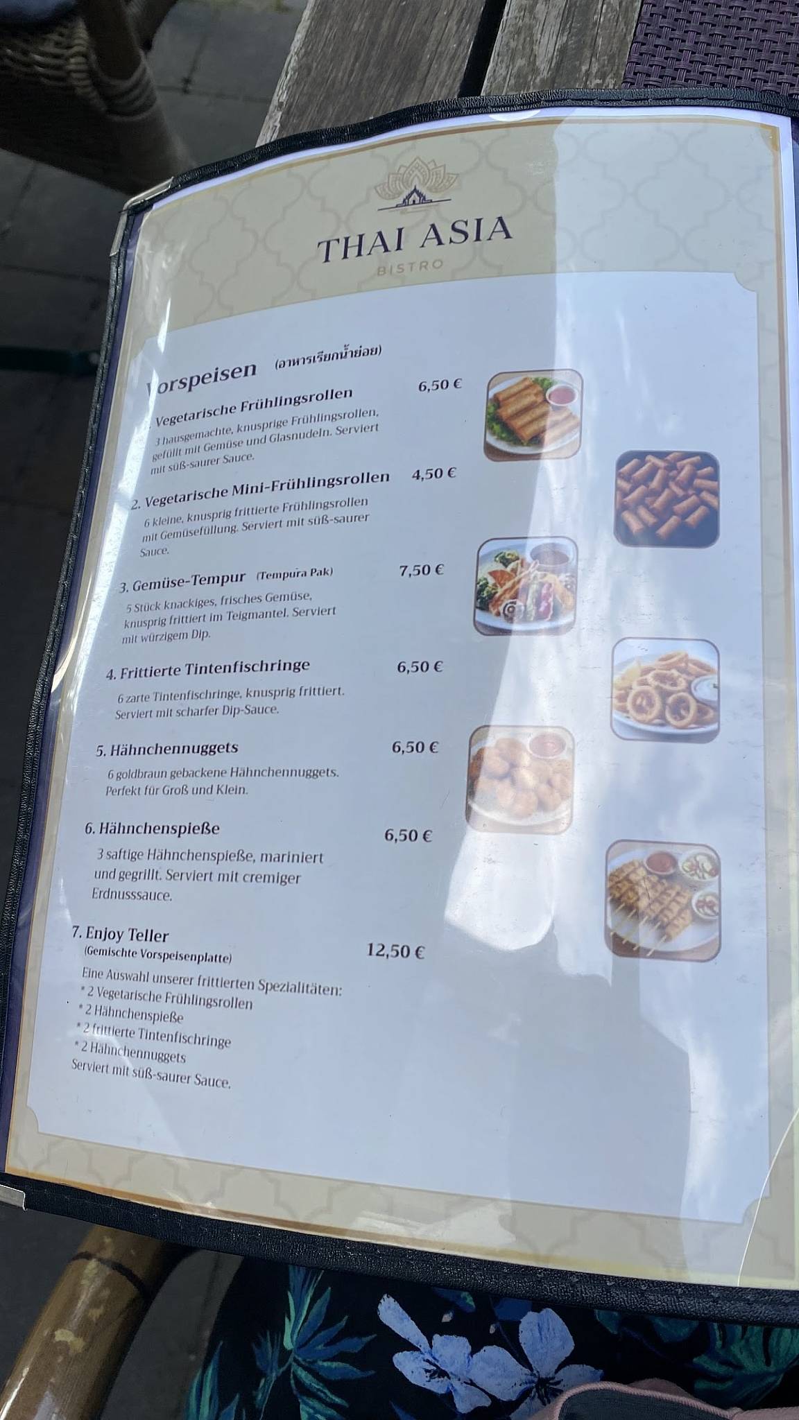 Thai Asia Bistro меню