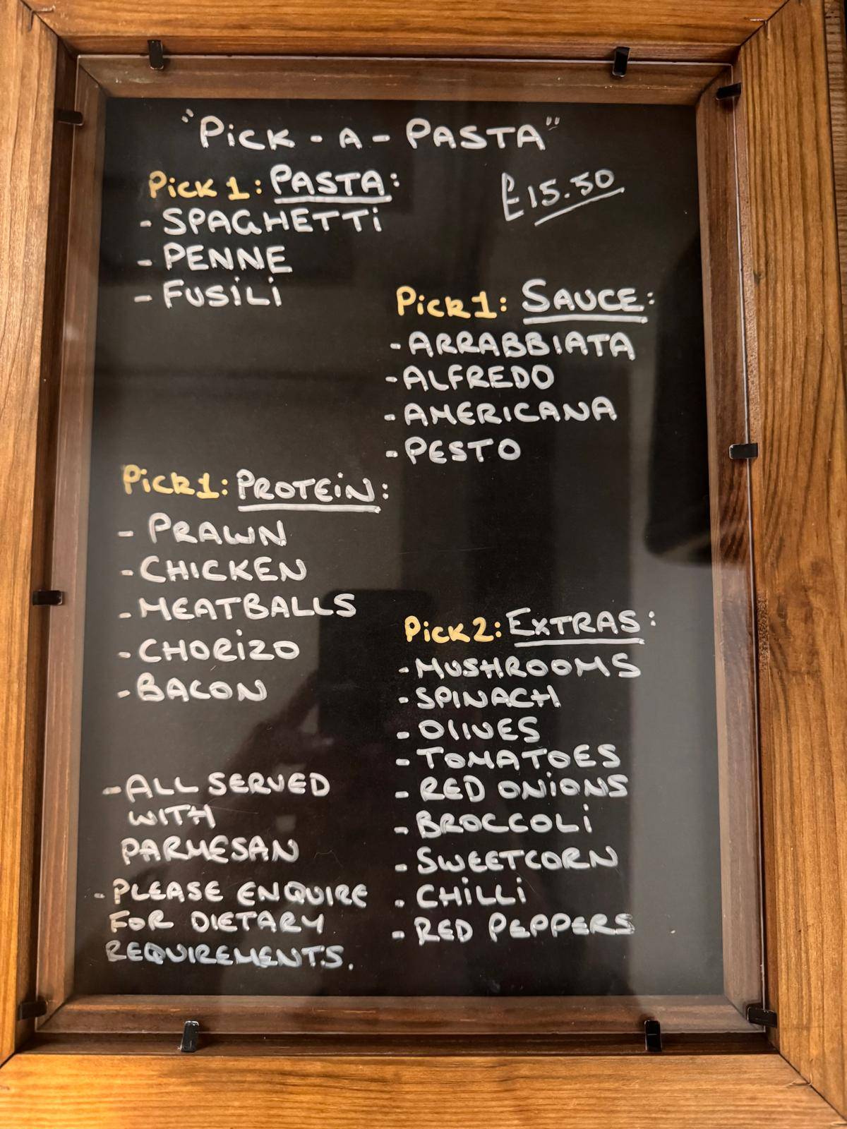 The Bee Pub, Windlesham меню