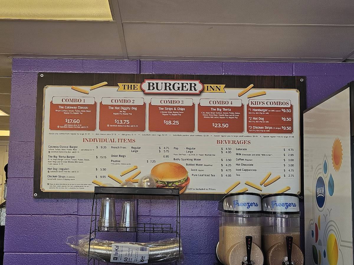 The Burger Inn меню