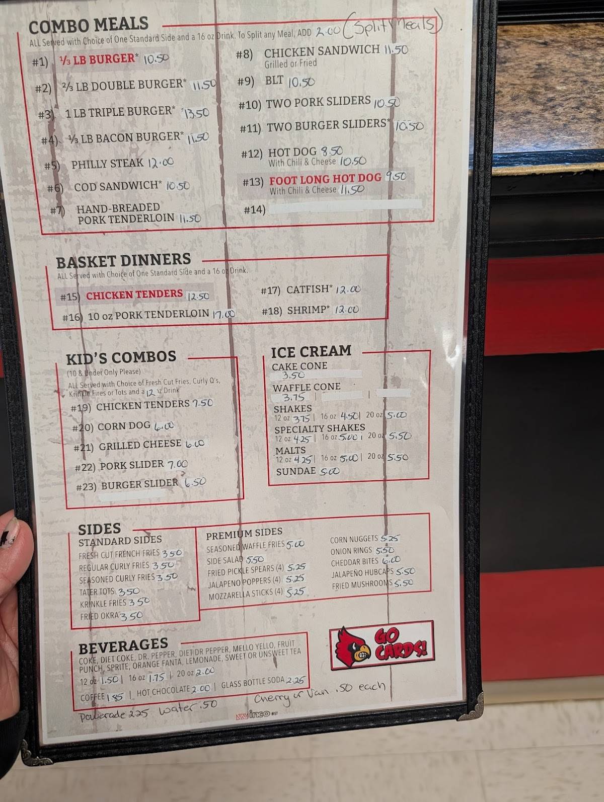 The Burger Shack меню