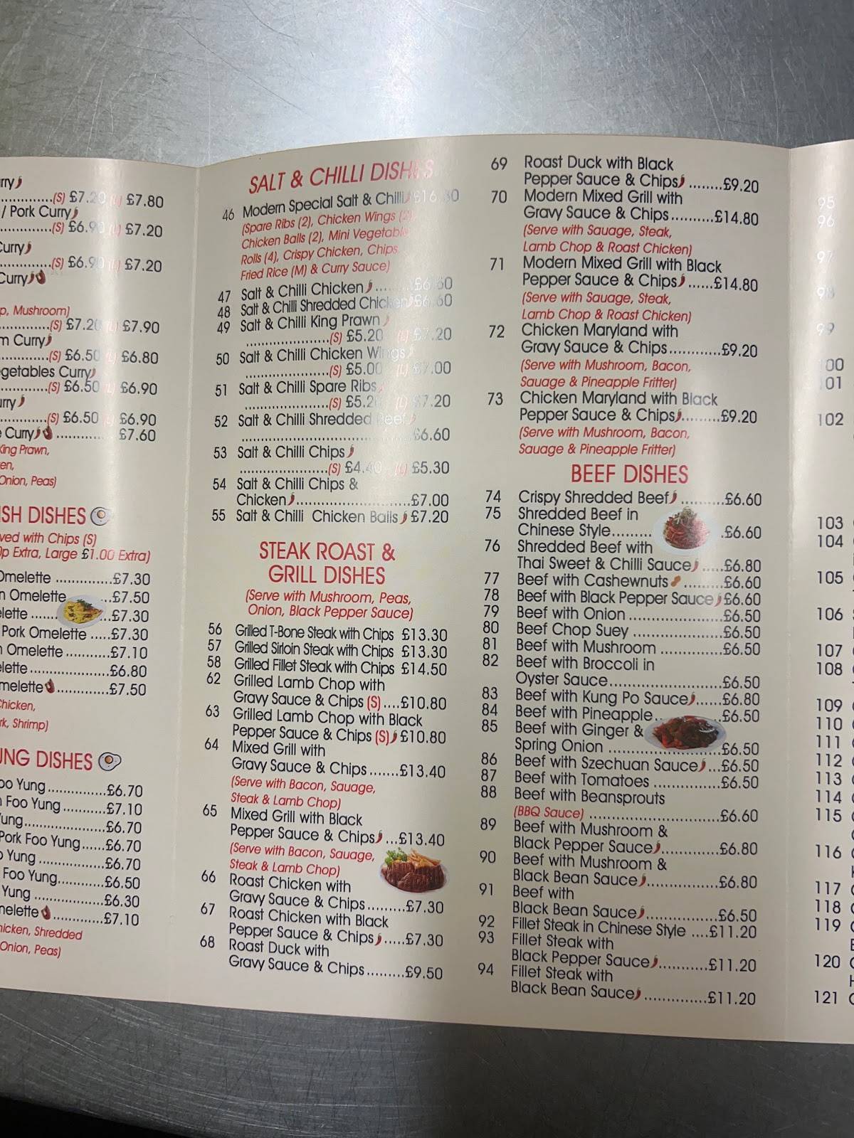 The Modern Chinese Takeaway меню
