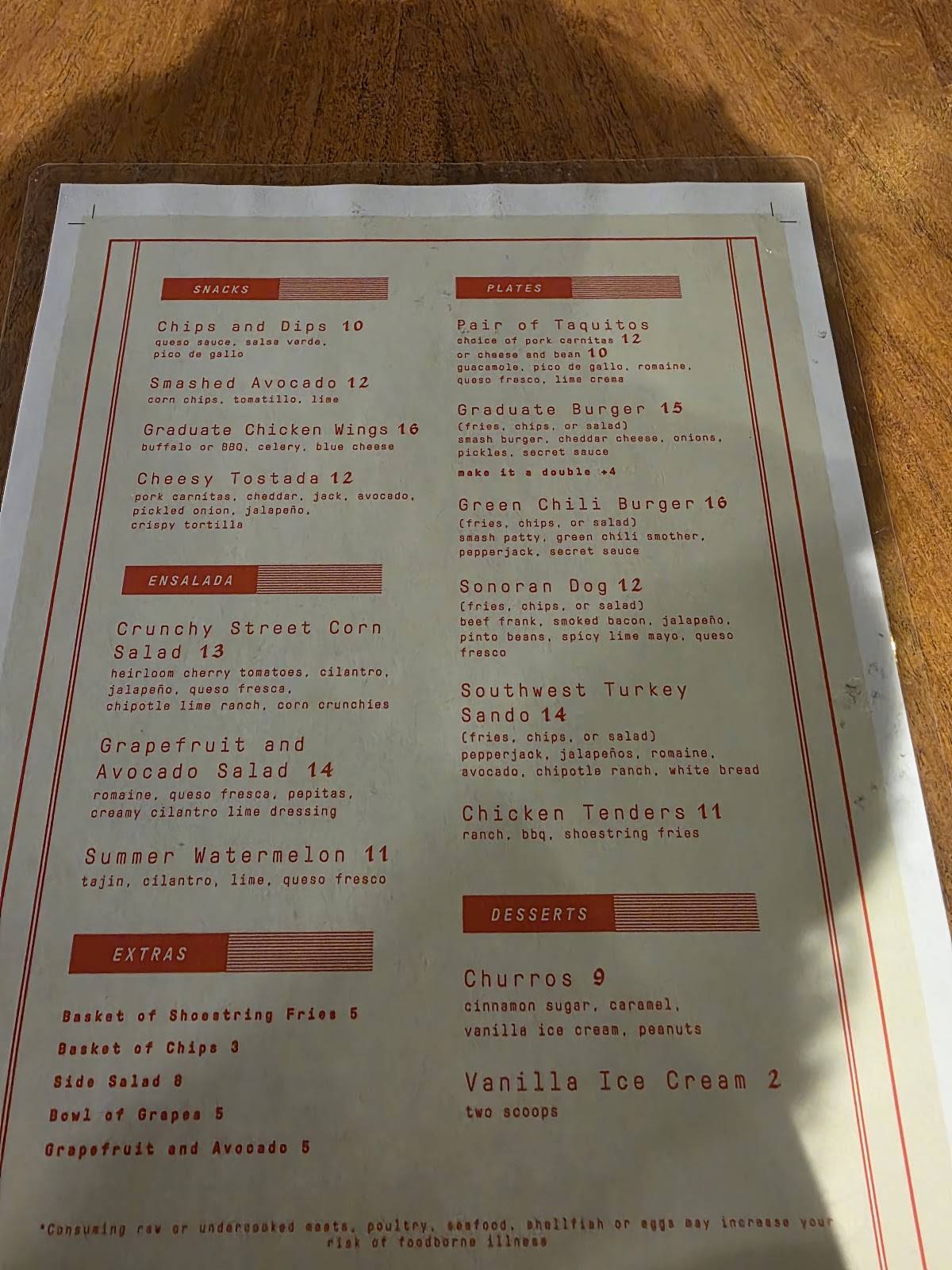 The Normal Restaurant and Bar меню