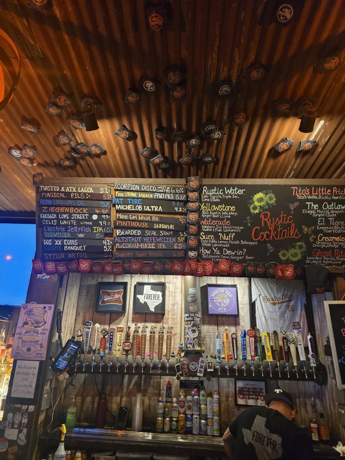 The Rustic Tap меню