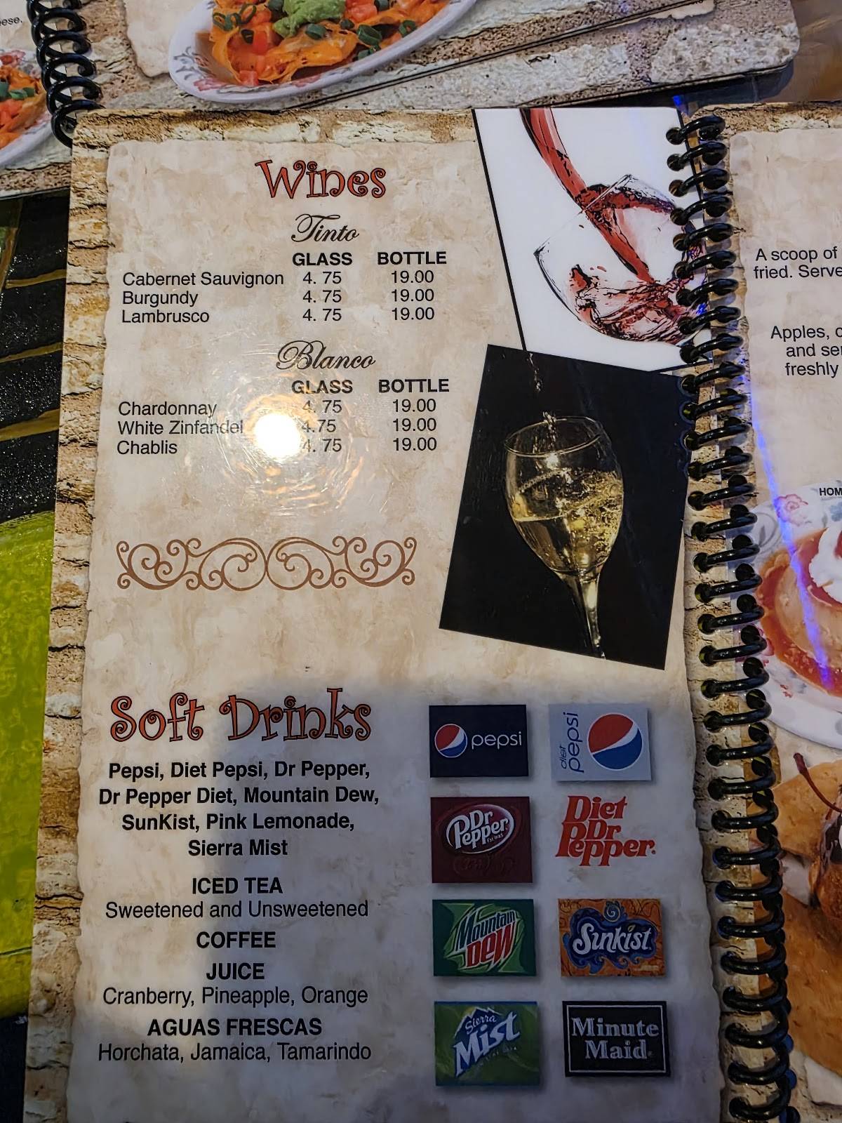 Torero's Mexican Restaurant меню