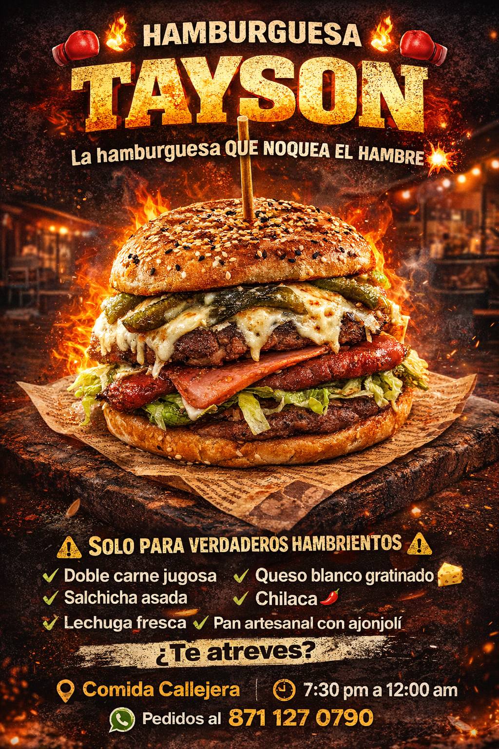 COMIDA CALLEJERA меню