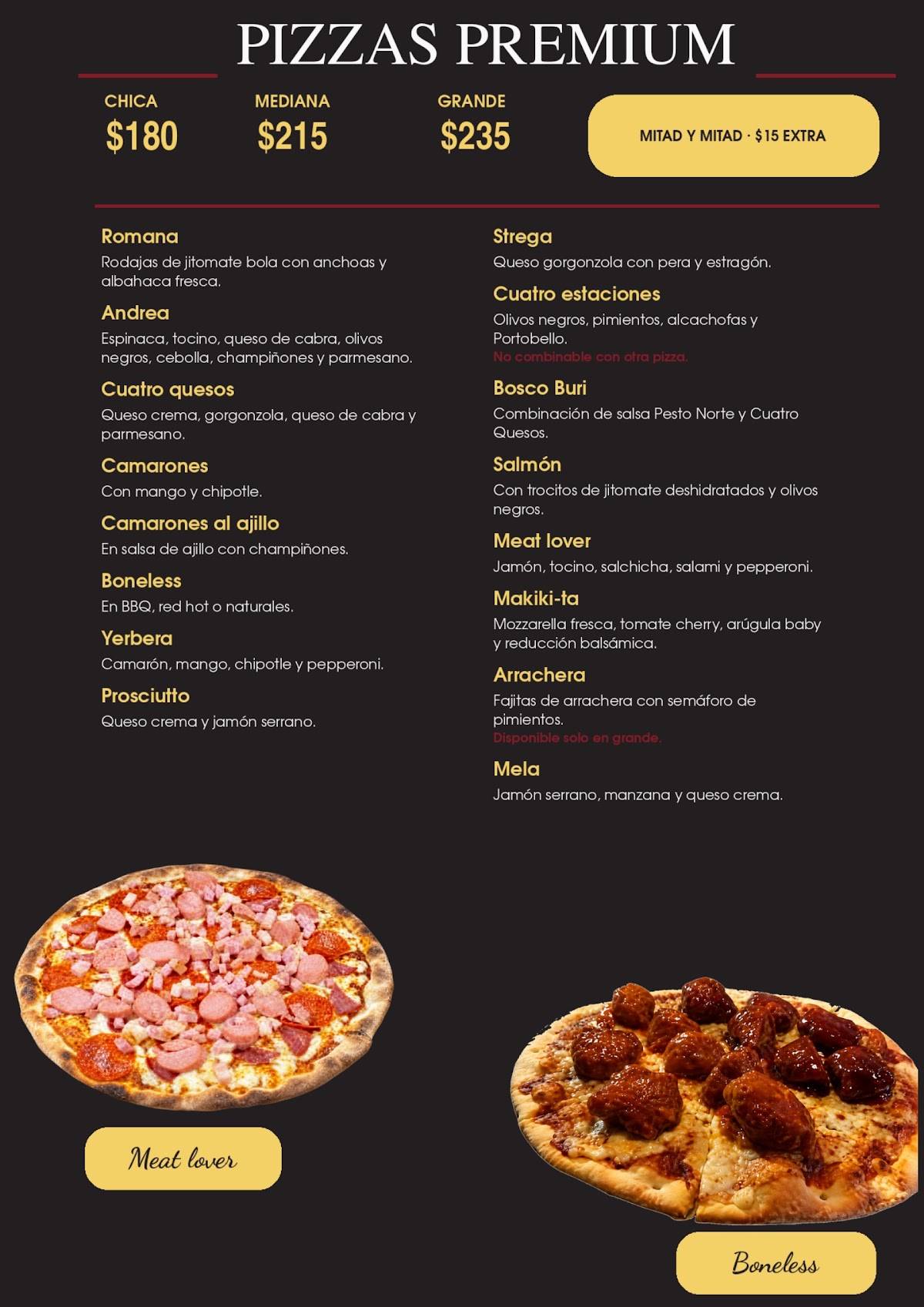 Trattoria y Pizzería Moroder меню